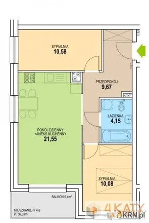 Buy this 3 bed apartment on unnamed road in 65-557 Zielona Góra, Poland