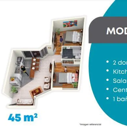 Buy this 2 bed apartment on Institución Educativa Santa Maria De Nazareth in Andrés Luna, Surquillo
