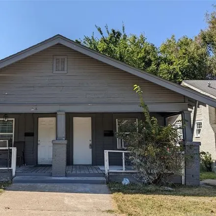 Rent this 1 bed duplex on 1110 in 1112 South Wheeling Avenue, Tulsa