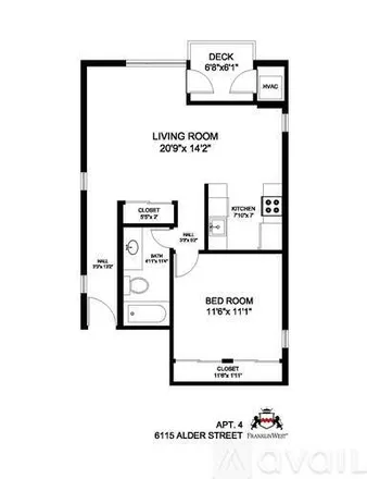 Image 6 - 6115 Alder St, Unit 4 - Apartment for rent