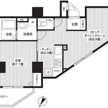 Image 2 - カスタリア初台, Koshu Kaido, Hatagaya, Shibuya, 163-1435, Japan - Apartment for rent