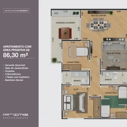 Buy this 3 bed apartment on Rua Calil Baruque in Vila Boldrin, Santa Bárbara d'Oeste - SP
