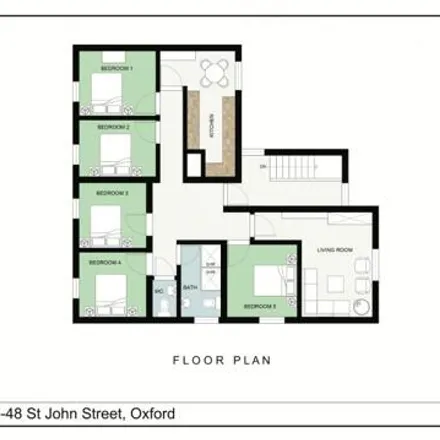 Image 7 - 12 St John Street, Oxford, OX1 2LH, United Kingdom - Apartment for rent