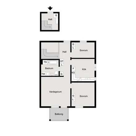 Rent this 1 bed apartment on Lilla Doterödsvägen in 444 31 Stenungsund, Sweden