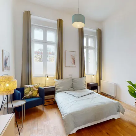 Rent this studio apartment on Petersburger Straße 45 in 10249 Berlin, Germany