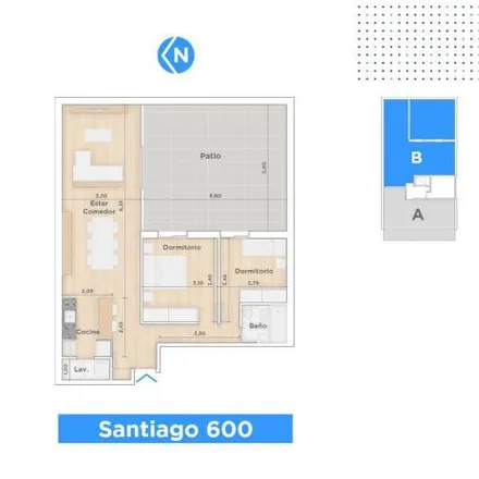 Buy this 2 bed apartment on Santiago 688 in Alberto Olmedo, Rosario