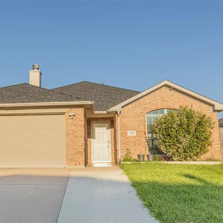 Rent this 3 bed house on 7419 Fossil Creek Drive in Arlington, TX 76002