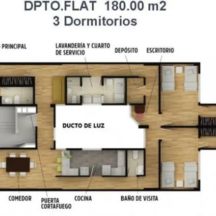 Buy this 3 bed apartment on Casimiro Ulloa Avenue in Miraflores, Lima Metropolitan Area 15047