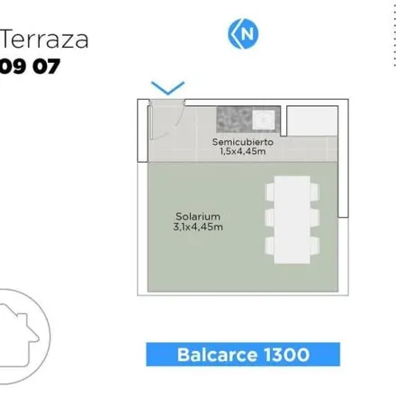 Buy this studio apartment on Balcarce 1357 in Parque, Rosario