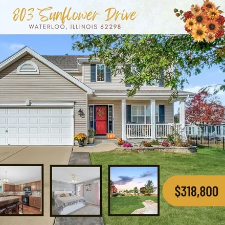 Buy this 4 bed house on 803 Sunflower Drive in Waterloo, IL 62298