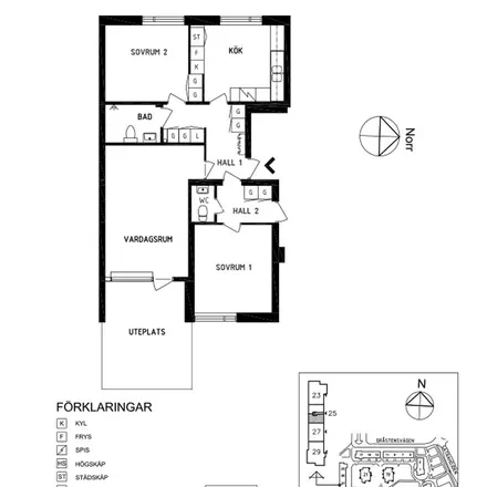 Rent this 3 bed apartment on Rullstensvägen 25 in 806 32 Gävle, Sweden