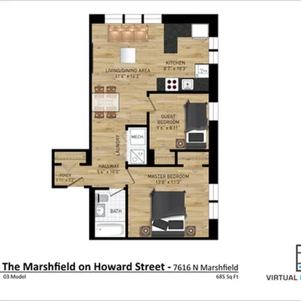 Image 5 - 7626 North Marshfield Avenue, Chicago, IL 60626, USA - Apartment for rent