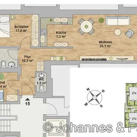 Rent this 3 bed apartment on Die Hafenmeister in Leipziger Straße 25, 01097 Dresden