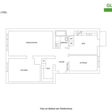 Rent this 3 bed apartment on Klostergatan 19 in 633 51 Eskilstuna, Sweden