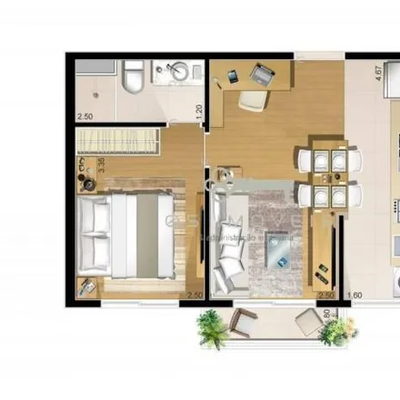 Rent this 1 bed apartment on Avenida São Camilo in Vila Santo Antônio, Cotia - SP