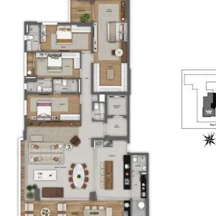 Buy this 3 bed apartment on Praça T-23 in Setor Marista, Goiânia - GO