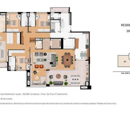 Buy this 4 bed apartment on Rua José Izidoro Biazetto 1324 in Campo Comprido, Curitiba - PR