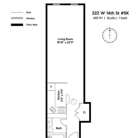 Image 6 - The Sequoia Building, 222 West 14th Street, New York, NY 10011, USA - Apartment for rent