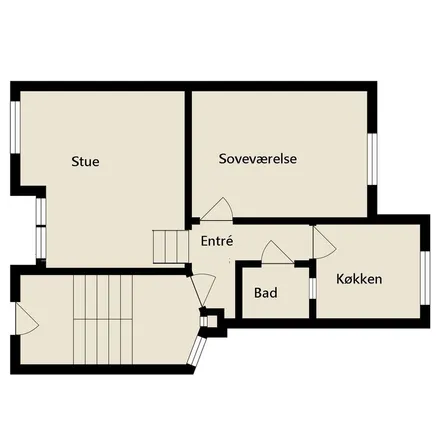 Rent this 2 bed apartment on Fyensgade 30 in 9000 Aalborg, Denmark