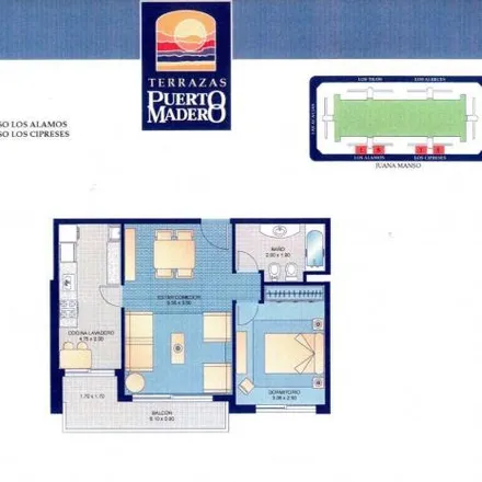Buy this 1 bed apartment on Edificio Terrazas de Puerto Madero in Juana Manso, Puerto Madero