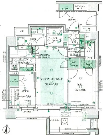 Image 2 - ザ・パークハウス 東陽町翠賓閣, Kasaibashi-dori Avenue, Toyo, Koto, 135-0015, Japan - Apartment for rent