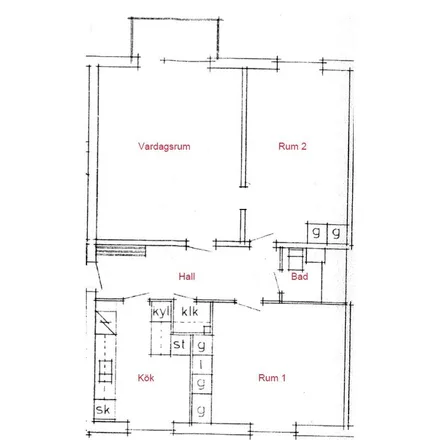 Rent this 3 bed apartment on Bödkaregatan in 289 42 Broby, Sweden