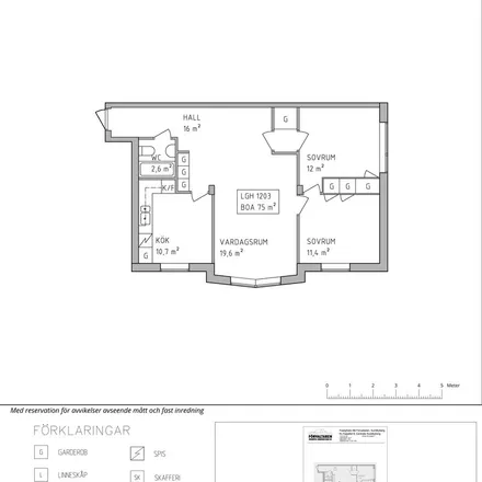 Rent this 3 bed apartment on Brunnsgatan in 172 60 Sundbybergs kommun, Sweden