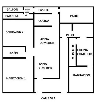 Buy this 2 bed house on Calle 523 1317 in Partido de La Plata, 1900 Tolosa