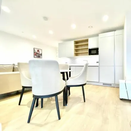 Rent this studio apartment on Cardamom Court in Blair Street, London