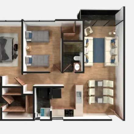 Buy this 3 bed apartment on Ecobici Reforma / Insurgentes in Calle James Sullivan, Cuauhtémoc