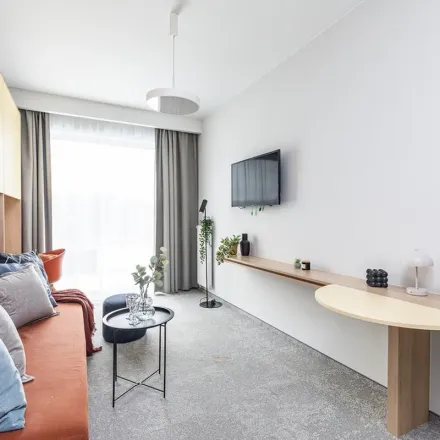 Rent this 1 bed apartment on Świętej Urszuli Ledóchowskiej 12A in 02-972 Warsaw, Poland