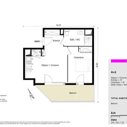 Rent this 1 bed apartment on 124 Avenue du Comminges in 31860 Labarthe-sur-Lèze, France