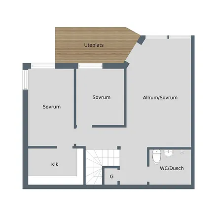 Rent this 5 bed apartment on Mildvädersgatan in 573 31 Tranås, Sweden