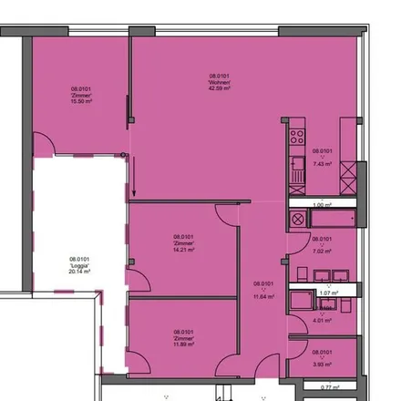 Rent this 5 bed apartment on Mühlackerstrasse 108 in 8046 Zurich, Switzerland