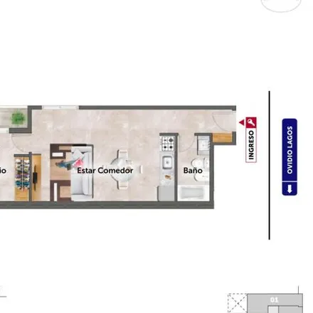 Buy this 1 bed apartment on Avenida Ovidio Lagos 681 in Alberto Olmedo, Rosario