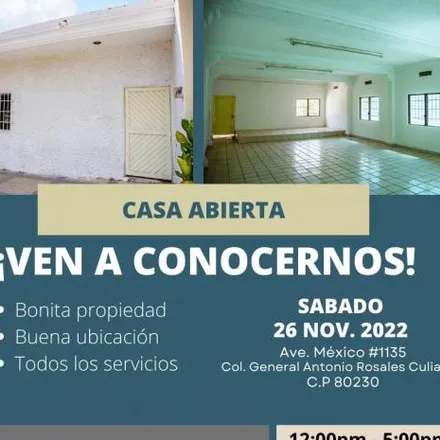 Buy this 1 bed house on México in Antonio Rosales, 80230 Culiacán