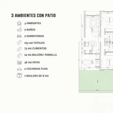 Buy this 2 bed apartment on Las Amapolas in Partido del Pilar, Manuel Alberti