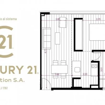 Buy this 1 bed apartment on Santa Fe 2283 in Alberto Olmedo, Rosario