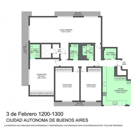 Buy this 3 bed apartment on 3 de Febrero 1276 in Palermo, C1426 ABO Buenos Aires
